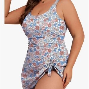 Floral Print Women's Swim Dress
